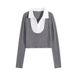 Women T-Shirt Long Sleeve T-shirt for Women Short Spring and Autumn