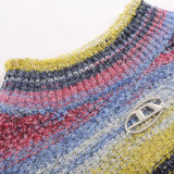 Women Sweater Autumn Leisure Contrast Color Long Sleeves Knitwear