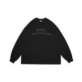 Unisex Hoodie Loose Letter Print Long Sleeve T-shirt round Neck Sweater