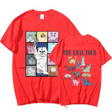 Cotton The Eras Tour Cat Edition Printed T-Shirt