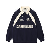 Women Hoodie Color Matching Short Long-Sleeved Sweater Girls' Autumn Top