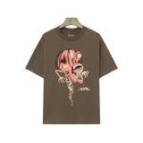 Travis Scott T-Shirt Crew Neck Short Sleeve Loose Lightning T-Shirt