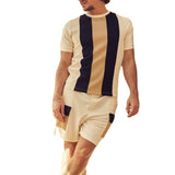 Men Co-Ords Men's Sports Casual Suit Cotton Short Sleeve