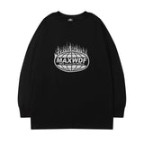 Men Long Sleeve Shirt round Neck Long Sleeve T-shirt Men and Women Street Hip Hop Preppy Style