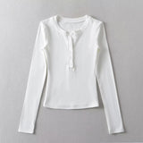 Women T-Shirt Bottoming Shirt T-shirt Autumn T-shirt Tight Top