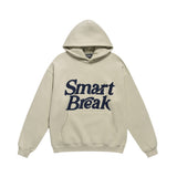 Men Fleece Lined Hoodie Autumn and Winter Embroidery Letter Hooded Sweater Men Oversize Loose Casual