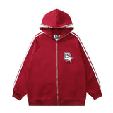 Men Hoodie Hoodie Coat Male Loose Zip