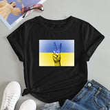 Ukraine Girl Clothes Jersey Ukrainian Flag Tshirt Women