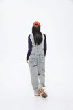 Unisex Pants Autumn Vintage Denim Suspender Pants