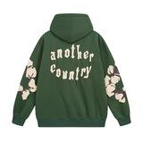 Denim Tears Hoodie Alphabet Foam Print Fleece Hoodie Sweater