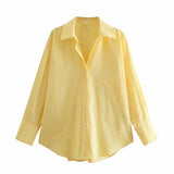 Women T-Shirt Spring Loose Casual Shirt Long Sleeve
