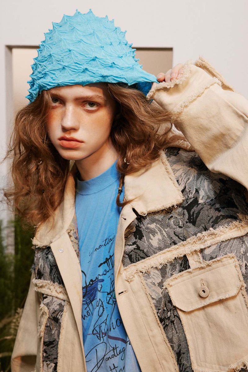 Unisex Jacket Autumn Twill Distressed Coat Women's Clothing