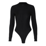 Women Jumpsuit Fashion Sexy Long Sleeve Base Bodysuit
