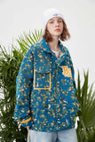 Unisex Jacket Autumn Foam Printed Jacquard Coat Women's Clothing