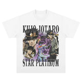 2024Kira Yoshikage T-shirt Oversize Vintage Washed Anime