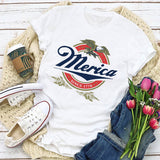 Women's Independence Day T Shirt Top Summer Fashion Creative Women