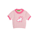 Women Sweater Short-Sleeved Girls' Summer Casual O-neck Short T-shirt