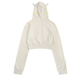 Women Hoodie Cropped Hoodie Women's Casual Jacket