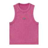 Women Vest Women's Short Summer Sling Washed and Worn