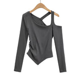 Women T-Shirt Autumn and Winter Women's Tight Long-Sleeved T-shirt