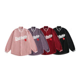 Unisex Jacket Fall Letter Print Jacket Women's Clothing