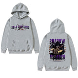Harajuku Anime Solo Leveling Sung Jin Woo  Print Hoodie