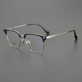 CHH Chrome Hearts Glasses Stylish Vintage Half Frame Pure Titanium Glasses Frame