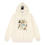 Men Hoodie Animal Kitten Printed Hoodie Male Spring and Autumn Leisure Long Sleeve Sports