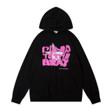 Men Hoodie Five-Pointed Star Letter Printed Hoodie