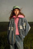 Unisex Jacket Autumn Striped Denim Coat Women's Clothing