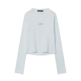 Women Long Sleeve T-Shirt Long Sleeve T-shirt Women's Design Sense Niche Autumn Short Collar