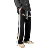 Men Sweatpants Vintage Men's Fashion Brand Ins Sweatpants Loose Straight Casual Trousers