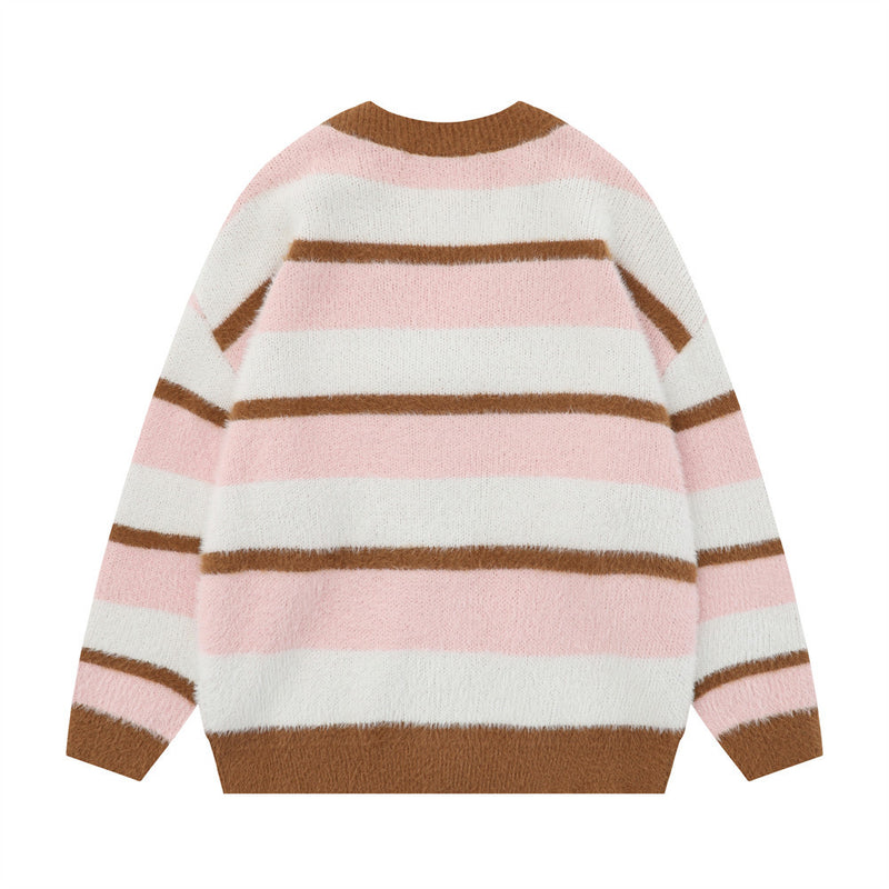 Women Sweater Cardigan Women's Autumn and Winter Loose Love Sweater
