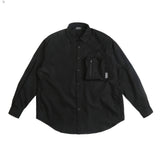 Men Long Sleeved T Shirt Men's Long Sleeve Spring and Autumn Loose Casual Design Outer Wear Shirt Coat