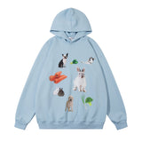 Men Hoodie Fun Animal Rabbit Printed Hoodie