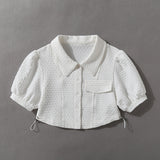 Women T-shirt High-Waist Blouse Women's Short Summer Top