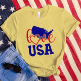 Women's Independence Day T Shirt round Neck Short Sleeve T-shirt Women's Top