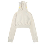 Women Hoodie Cropped Hoodie Women's Casual Jacket
