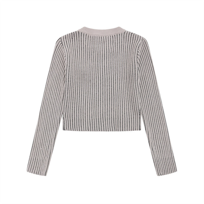 Women Sweater Cardigan Sweater Women's Autumn Long Sleeve Zipper Sweater