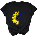 Ukraine Sunflower T-shirt Vintage Ukrainian Lovers Print