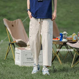Men Sweatpants Men's Summer Outdoor Cotton Loose Straight Casual