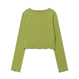Women Long Sleeve T-Shirt Long Sleeve T-shirt Girls' Spring and Autumn Casual Top