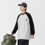 Unisex Hoodie Top Loose Long Men's T-shirt round Neck Sweater