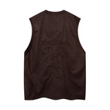 Men T Shirt Vintage Vest Men's Fashion Brand American Retro Hip Hop