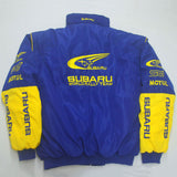 F1 Racing Suit Racing Suit Preppy Style Retro Style Autumn and Winter Wear Coat Cotton Jacket Subaru Coat Embroidery