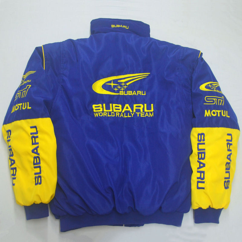 F1 Racing Suit Racing Suit Preppy Style Retro Style Autumn and Winter Wear Coat Cotton Jacket Subaru Coat Embroidery