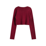 Unisex Jacket Autumn Short Knitted Sweaters Women's Clothing