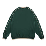 Men Hoodie Letter V-neck Sweatshirt Men's Loose Casual Long Sleeves Spring and Autumn