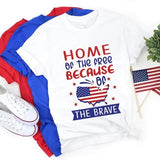 Women's Independence Day T Shirt round Neck Short Sleeve T-shirt Women's Top