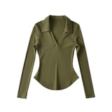 Women T-Shirt Spring T-shirt Women's Long-Sleeved Bottoming Shirt Top